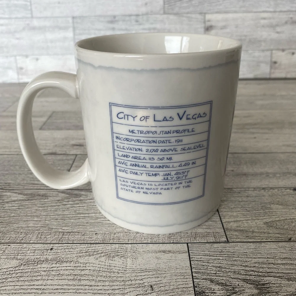 Starbucks 2008 Las‎ Vegas Coffee Mug Architecture Series 18 Oz